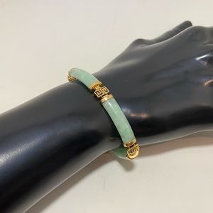 Chinese Jade 14k Yellow Gold Bracelet